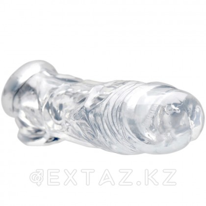 Size Matters Realistic Clear Penis Enhancer and Ball Stretcher - насадка для увеличения члена, 20.3х4.5 от sex shop Extaz фото 2