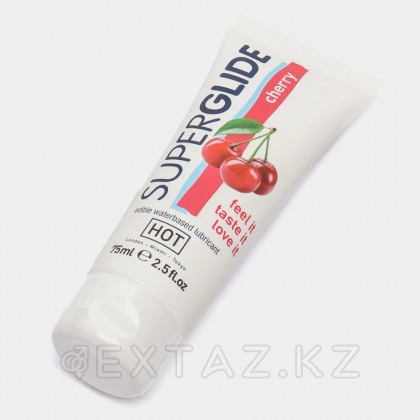 Гель лубрикант на водной основе с ароматом Вишни «Superglide» 75 мл. от sex shop Extaz фото 3
