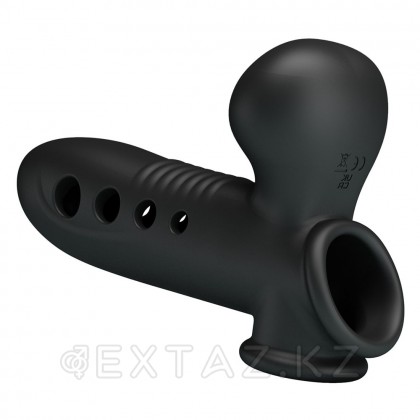 Насадка на пенис с эффектом расширения «Pretty Love Airbag Penis Sleeve Tyronn» черная от sex shop Extaz фото 8
