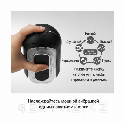 TENGA Мастурбатор Flip Zero с вибрацией черный от sex shop Extaz фото 3