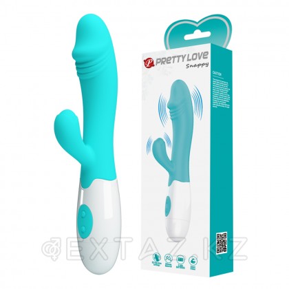Бирюзовый вибратор-кролик Snappy (19) от sex shop Extaz