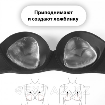 Вкладыши для бюстгальтера, пара, 10 × 10 см, цвет прозрачный от sex shop Extaz фото 3