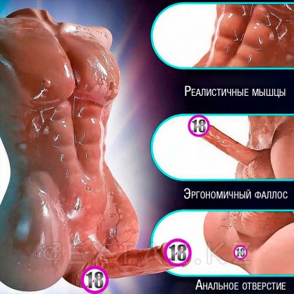 Сексуальный мужской торс с пенисом CompanionX Jeff 9 кг от sex shop Extaz фото 5
