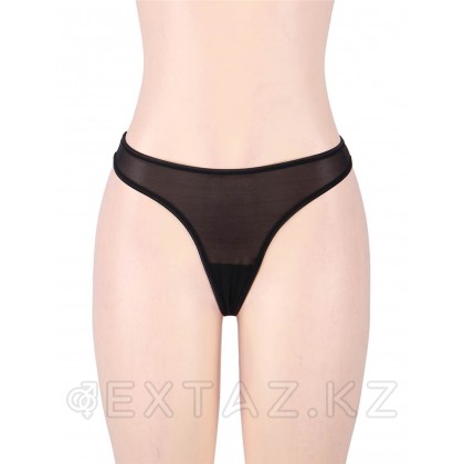 Пояс черный для чулок с ремешками на клипсах (XS-S) от sex shop Extaz фото 6