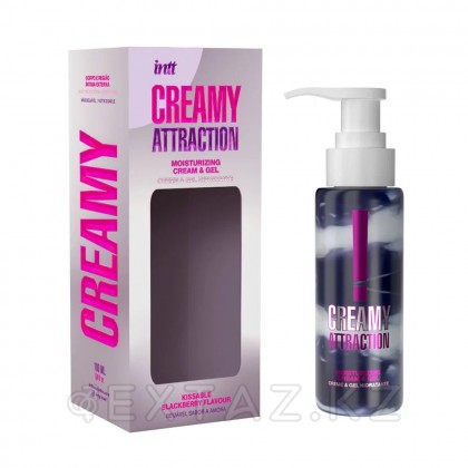 Увлажняющий крем для тела и интимной зоны INTT Creamy Attraction, ежевика, 100 мл от sex shop Extaz