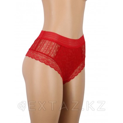 Трусики бразилиана Floral Lace красные (размер XS-S) от sex shop Extaz фото 8