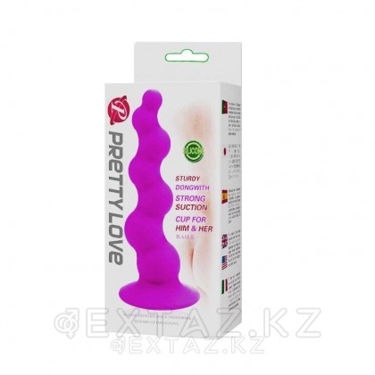 Анальная пробка на присоске с шариками от sex shop Extaz фото 6