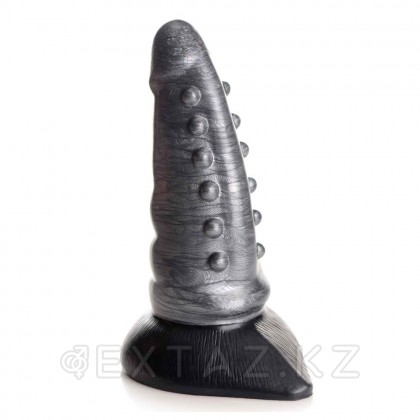 Фаллоимитатор Creature Cocks Beastly Tapered Bumpy Silicone Dildo, (21х7.6 см) серый, фантазийный от sex shop Extaz