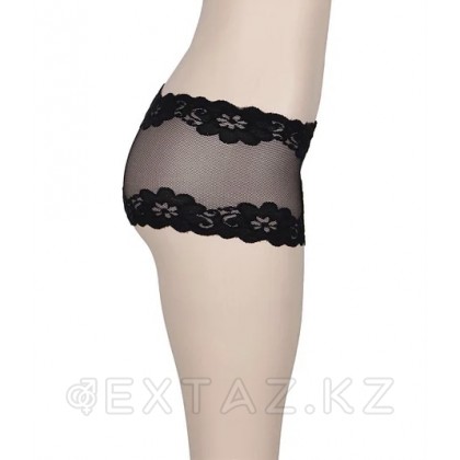 Трусики-шортики Floral Lace (черный, размер М) от sex shop Extaz фото 4