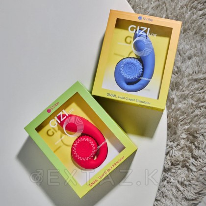 Двойной стимулятор точки G SVibe Snail GIZI Lite dragonfruit, розовый от sex shop Extaz фото 8