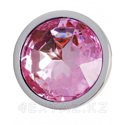 Металлическая анальная пробка Anal Pleasure от Alive (L: 9*4,1 см.) розовый кристалл от sex shop Extaz фото 2