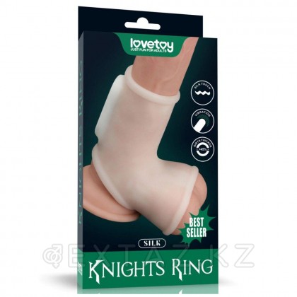 Насадка на пенис с вибрацией Silk Knights Ring (12*2,8) от sex shop Extaz