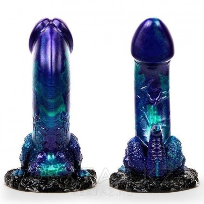 Фаллоимитатор Magic Hero (19*5), фиолетово-зелёный с перламутром от sex shop Extaz