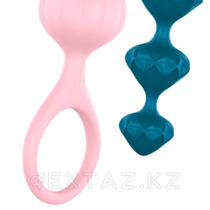 Набор анальных стимуляторов Love Beads от Satisfyer разноцветные (2 шт) от sex shop Extaz фото 3
