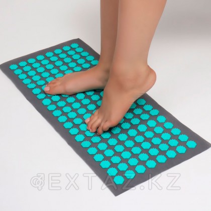 Ипликатор-коврик, тёмно-серый и бирюзовый, 28 × 64 см от sex shop Extaz фото 3