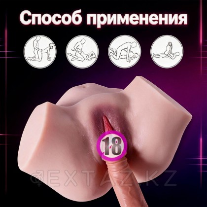 Реалистичный двойной мастурбатор Fanny от sex shop Extaz фото 3