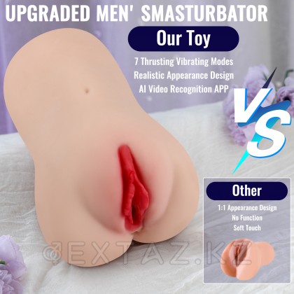 Мастурбатор-вагина с подключением к приложению Eliza (вибрация+фрикции) от sex shop Extaz фото 4