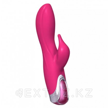 Вибратор с клиторальным стимулятором розовый от sex shop Extaz фото 3