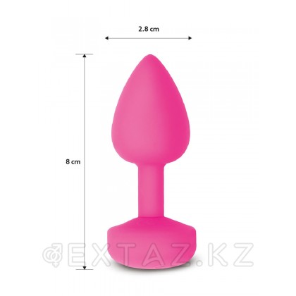 Gvibe Gplug Small - Инновационная маленькая дизайнерская пробка с вибрацией, 8х2.8 см (розовая) от sex shop Extaz фото 2