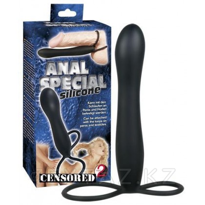 Стимулятор анальный с кольцами для пениса Anal Special Silicone от sex shop Extaz