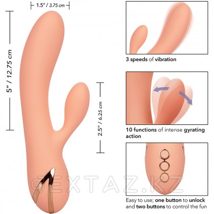 Вибромассажер-кролик CalExotics California Dreaming Monterey Magic (12.75 x 3.75 см) от sex shop Extaz фото 7