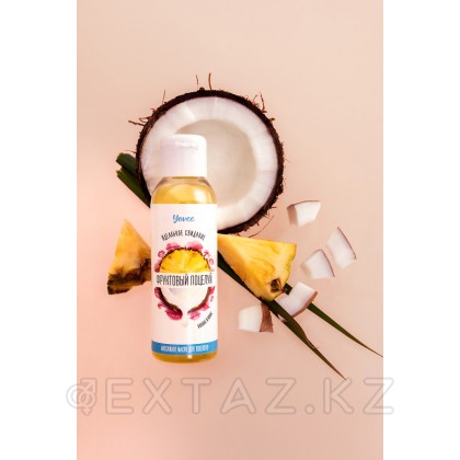 Массажное масло для поцелуев Yovee by Toyfa «Фруктовый поцелуй» со вкусом ананаса и кокоса,100 мл от sex shop Extaz фото 3
