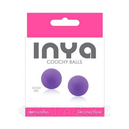 Фиолетовые вагинальные шарики без сцепки INYA Coochy Balls от sex shop Extaz