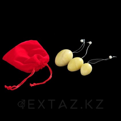 Тренажёр Кегеля, 3шт, нефрит от sex shop Extaz