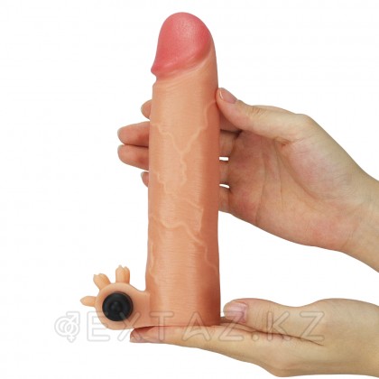 Насадка на пенис с вибропулей Nature Extender Flesh (17,5 см) от sex shop Extaz фото 5