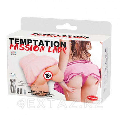 Двойной мастурбатор с вибрацией и голосовым сопровождением Temptation от sex shop Extaz фото 8