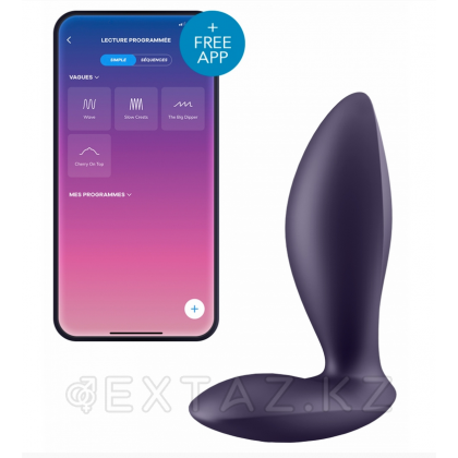 Анальный виброплаг Satisfyer Power Plug фиолетовый (Connect App) от sex shop Extaz фото 3