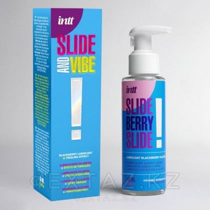 Увлажняющий гель INTT SLIDE BERRY SLIDE! на водной основе, ежевика, 100 мл от sex shop Extaz фото 2