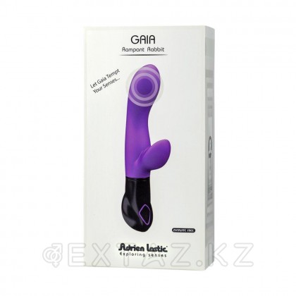 Вибратор-кролик Gaia лиловый от Adrien Lastic (20,1×3,6 см) от sex shop Extaz фото 2