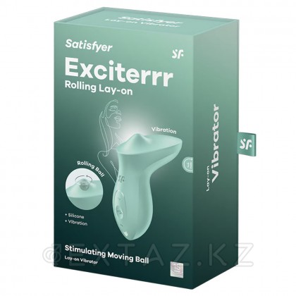 Стимулятор клитора Satisfyer Exciterrr Rolling Lay-on мятный от sex shop Extaz фото 5