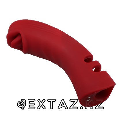 Силиконовый вибратор на палец с дополнительной стимуляцией от sex shop Extaz фото 5