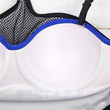 Купальник с завязками на шее Mesh Blue (L) от sex shop Extaz фото 6