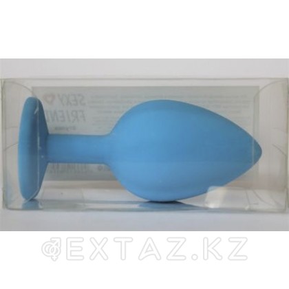 Анальная втулка (синяя) силикон, (L95-D 40 мм) от sex shop Extaz фото 4