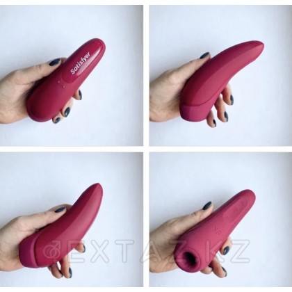 Вакуумный клиторальный стимулятор Satisfyer Curvy 1+ (темно-красный) от sex shop Extaz фото 3
