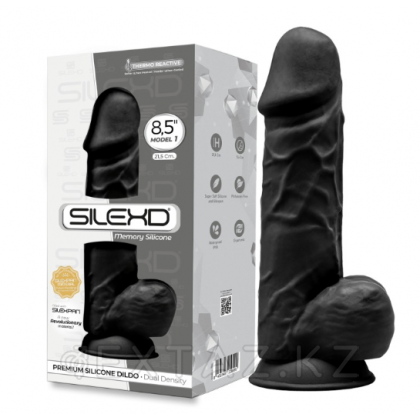 Фаллоимитатор с двойным покрытием Model 4 черный от SILEXD (21.5* 5.1 см.) от sex shop Extaz фото 8