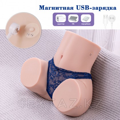 Реалистичный двойной мастурбатор с функцией фрикции Gina от sex shop Extaz фото 5