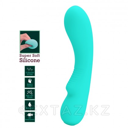 Вибратор Matt Super Soft (19 см) бирюзовый от sex shop Extaz фото 2