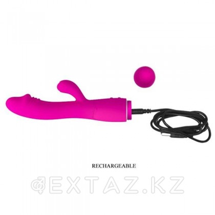 Ярко-розовый вибратор кролик Snappy от sex shop Extaz фото 6