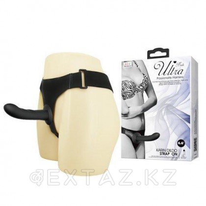 Страпон черный Ultra Passionate harness от sex shop Extaz