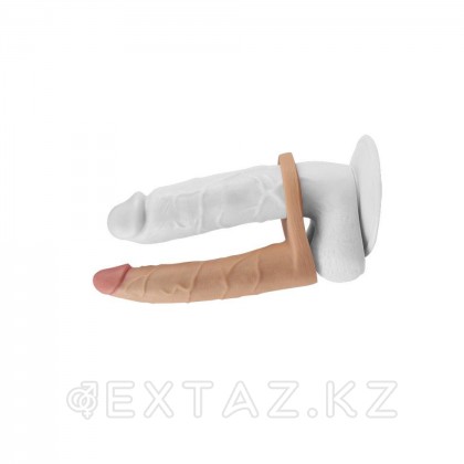 Насадка-фаллоимитатор для двойного проникновения с вибрацией Ultra Soft  (17,8*3) от sex shop Extaz фото 4