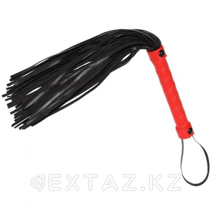 Набор БДСМ 7 предметов красный (наручники, ошейник, поводок, плеть, маска, веревка, кляп) от sex shop Extaz фото 4