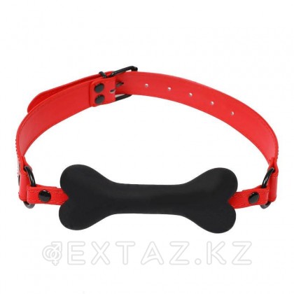 Набор БДСМ 7 предметов красный (наручники, ошейник, поводок, плеть, маска, веревка, кляп) от sex shop Extaz фото 5