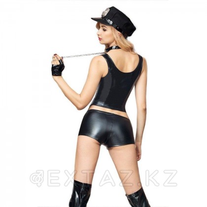 Набор Sexy hard police (кепка, воротник, перчатки, топ, шортики) от sex shop Extaz фото 5
