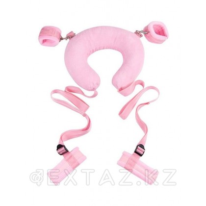 Набор для фиксации на руки, ноги и шею (розовый) от sex shop Extaz