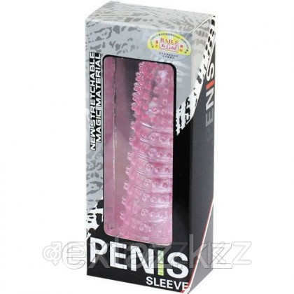 Насадка - удлинитель пениса розовая от sex shop Extaz фото 3