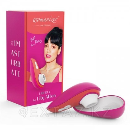 Бесконтактный клиторальный стимулятор Womanizer Liberty Lily Allen розовый от sex shop Extaz фото 3